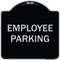 Signmission Designer Series Sign-Employee Parking, Black & Silver Heavy-Gauge Aluminum, 18" x 18", BS-1818-9978 A-DES-BS-1818-9978 - alternate 1